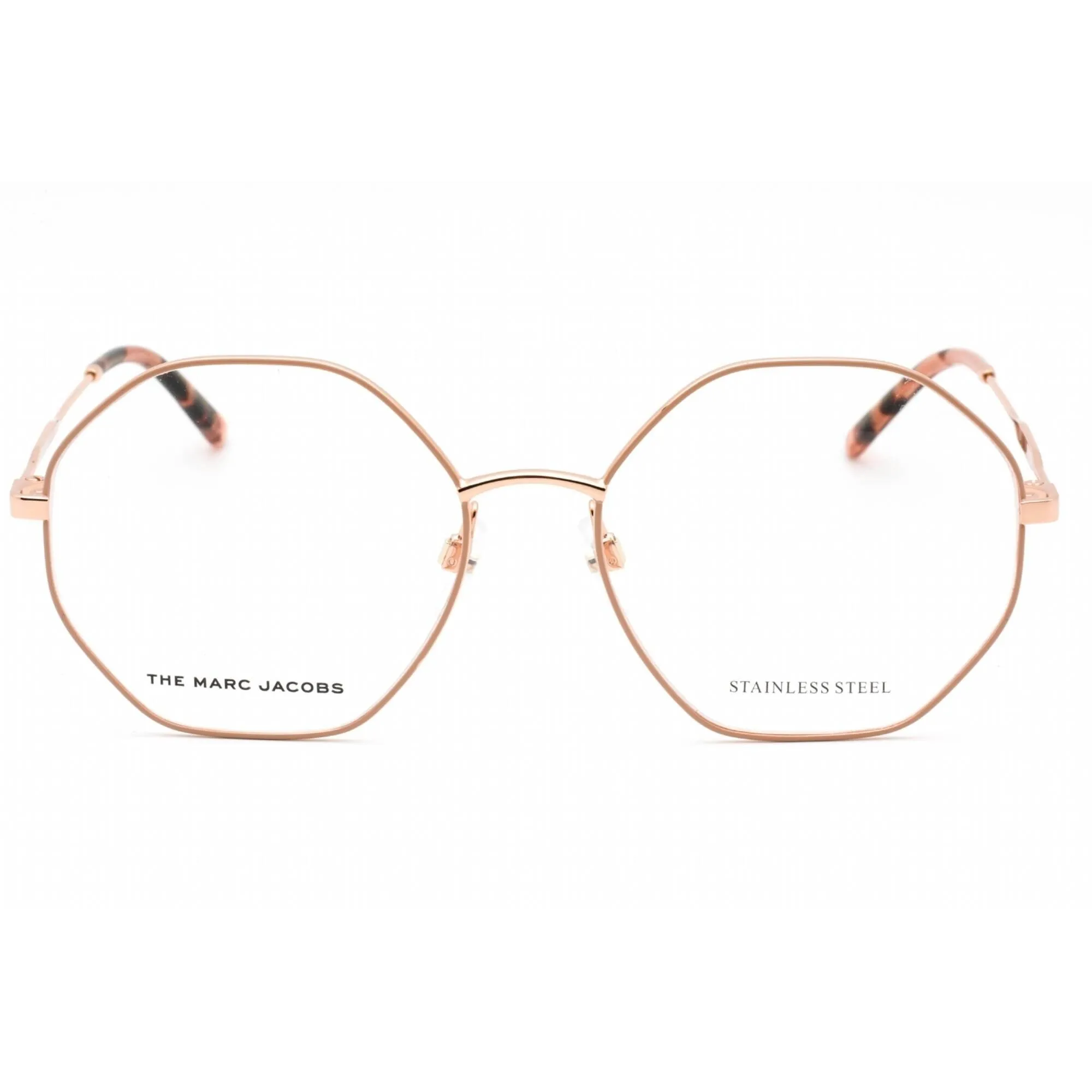 Marc Jacobs Women's Eyeglasses - Gold Nude Full Rim Geometric Frame | MARC 622 0BKU 00