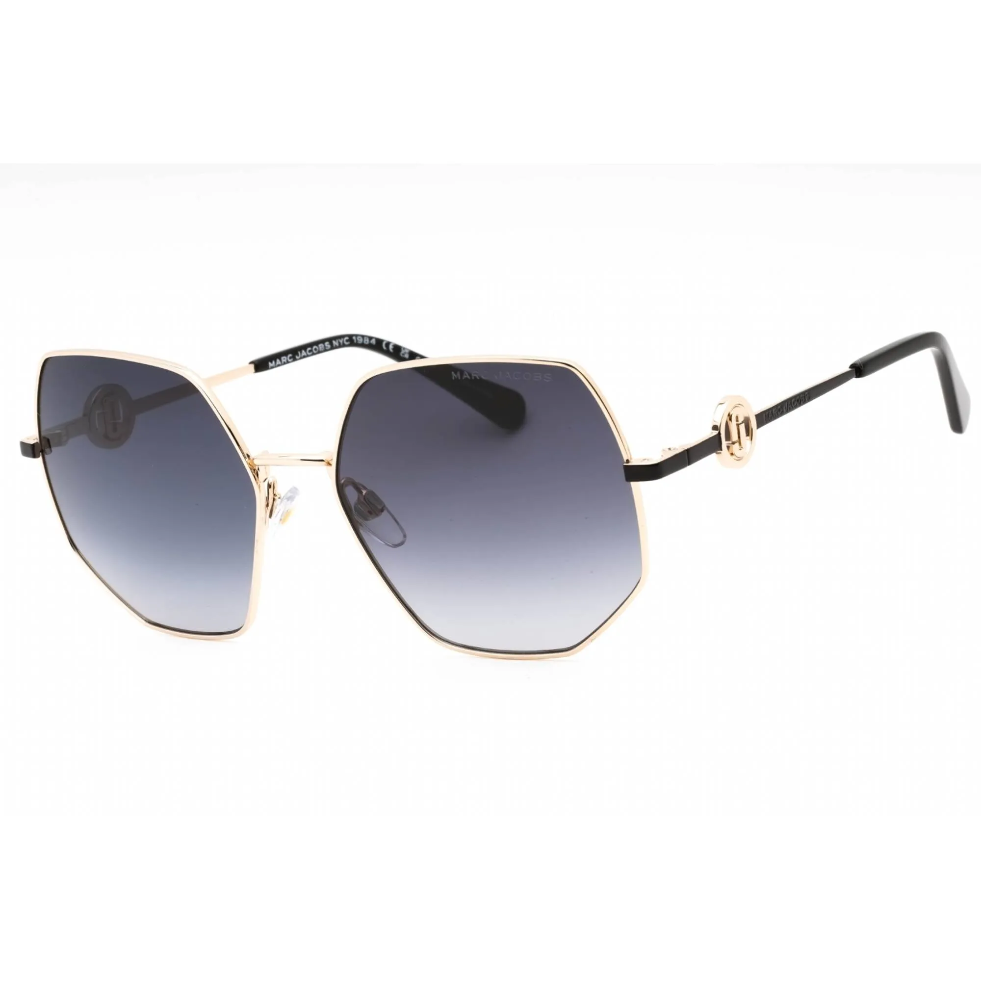 Marc Jacobs Women's Sunglasses - Gold Black Metal Geometric Frame | MARC 730/S 0RHL 9O