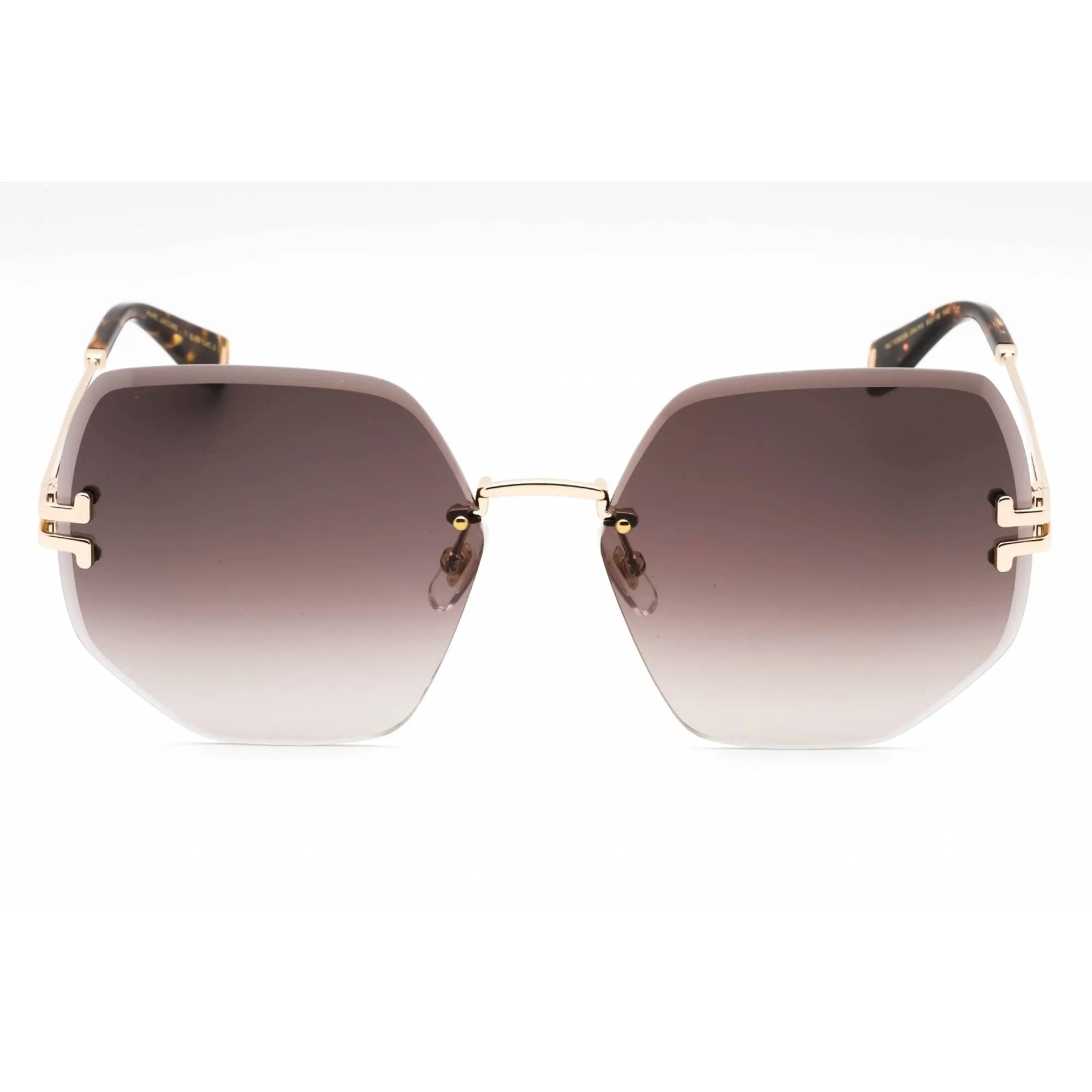 Marc Jacobs Women's Sunglasses - Gold Havana Metal Geometric Frame | MJ 1090/S 006J HA