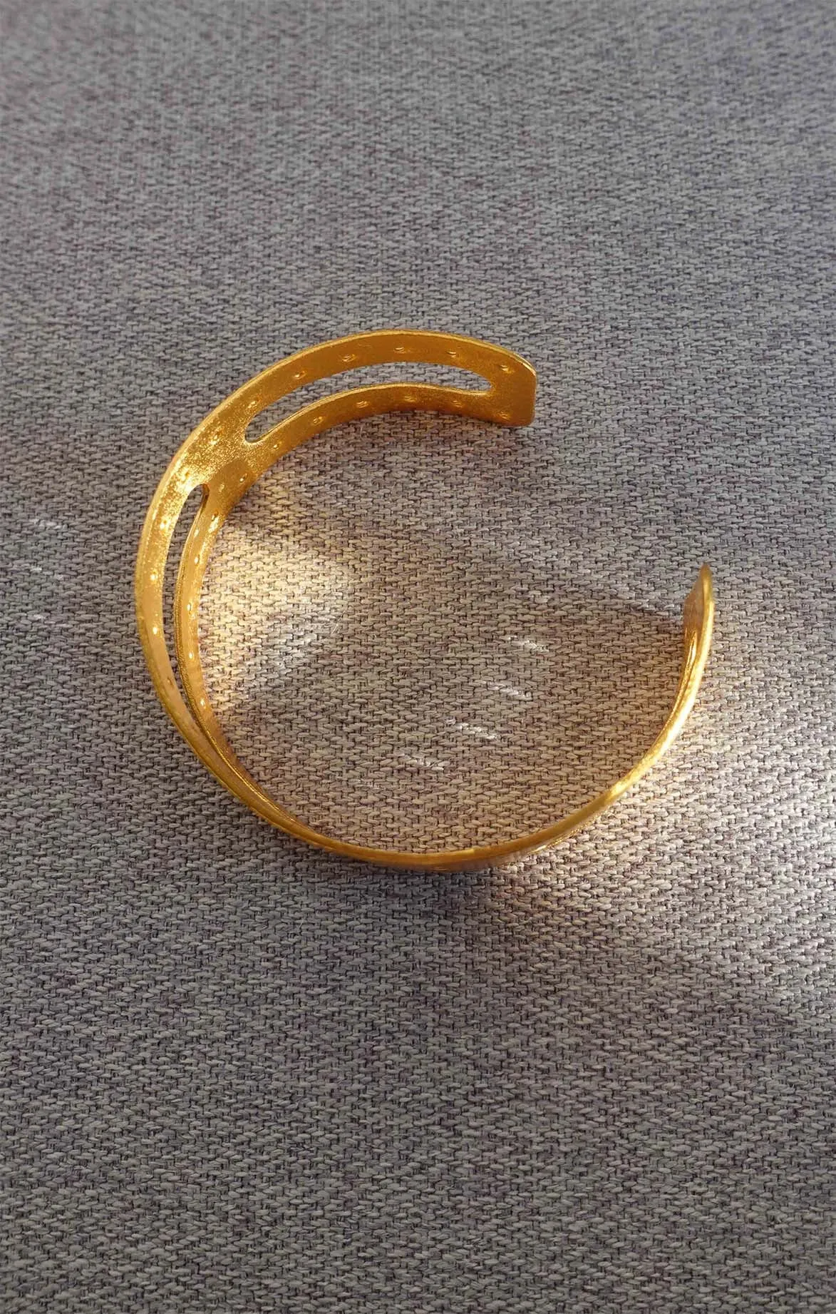 Matte Gold Bangle Bracelet