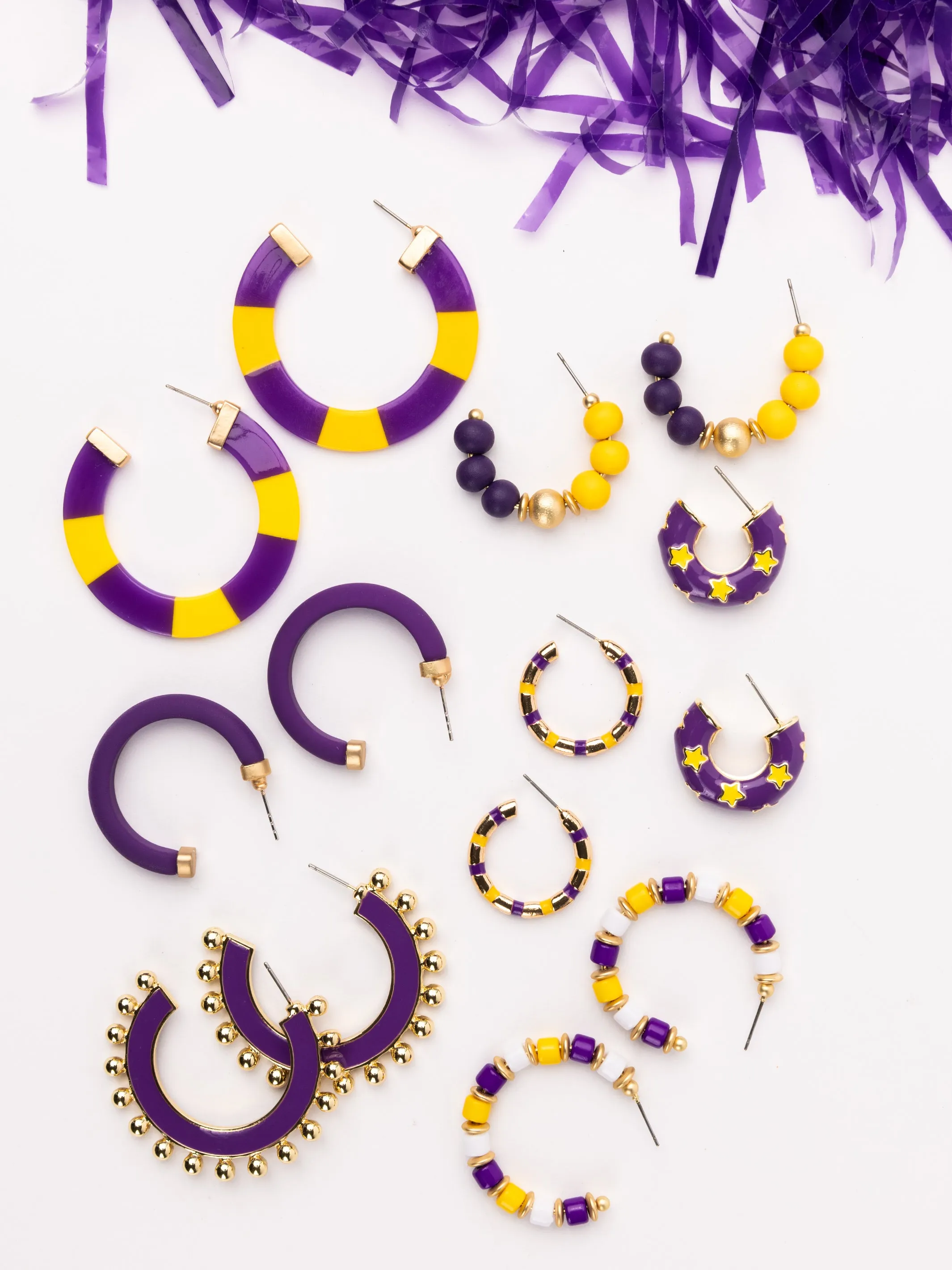 Melody Earrings | Purple   Gold