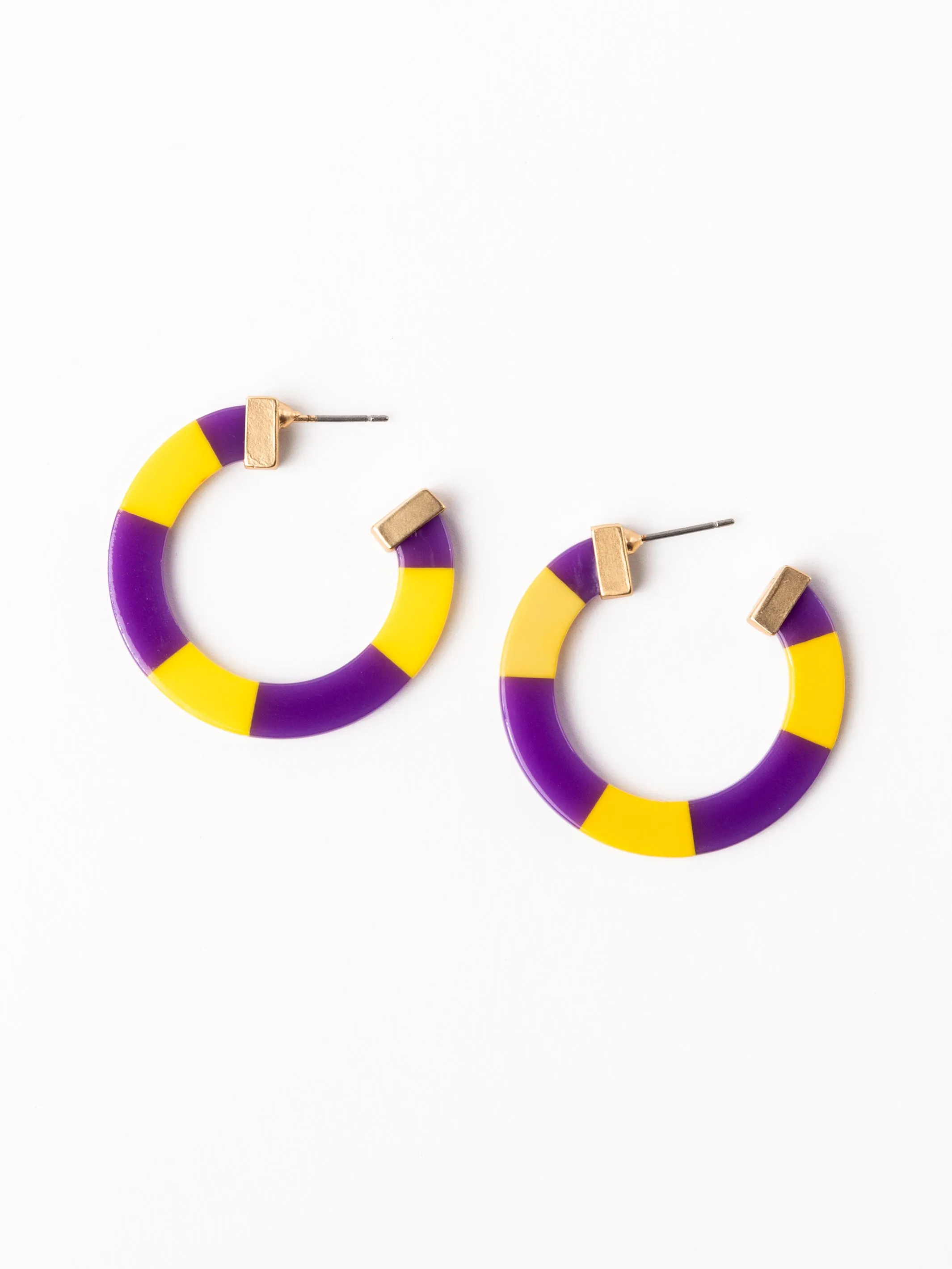 Melody Earrings | Purple   Gold
