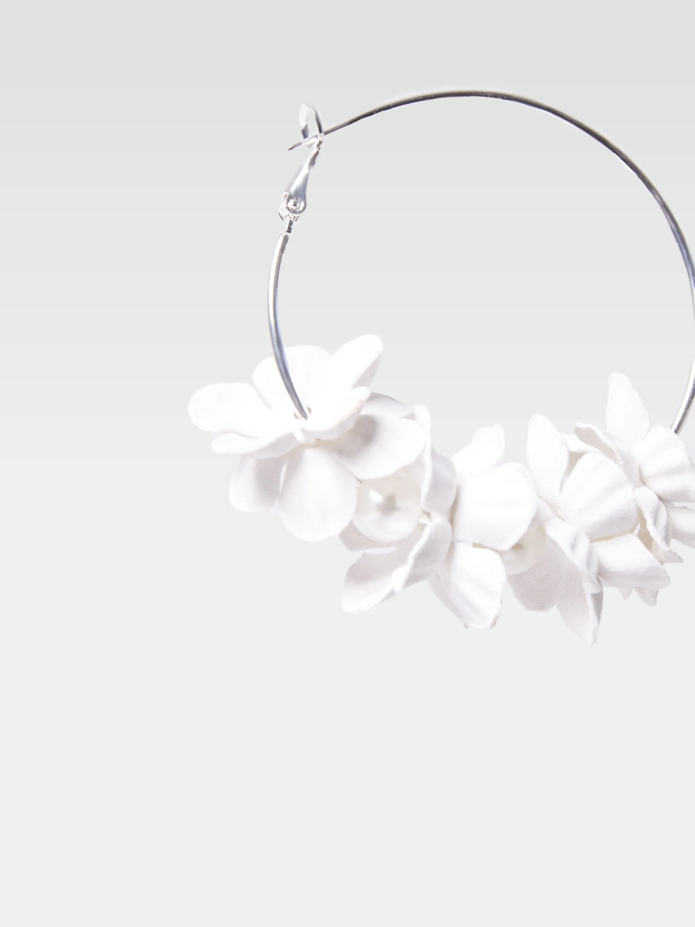 Metal Floral Earrings