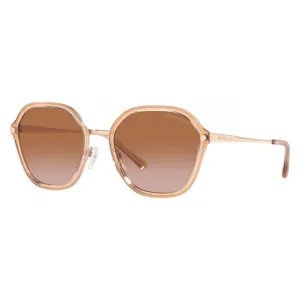 Michael Kors Women's Sunglasses - Gold Metal Geometric Frame Brown Lens | 1114 101413