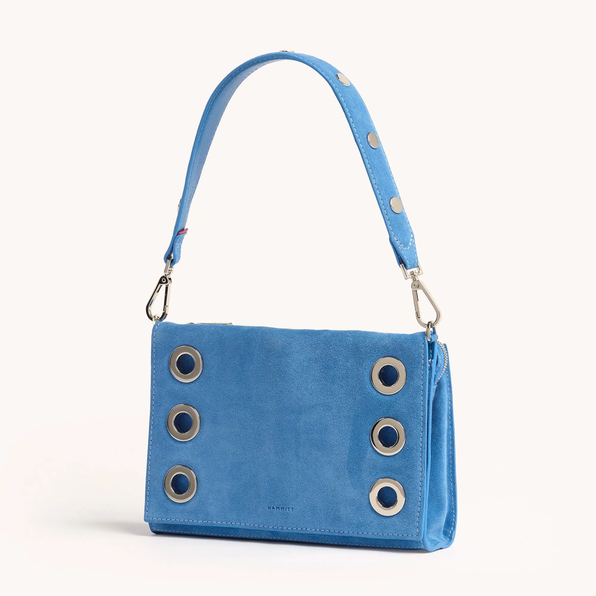 Montana Clutch | Hydrangea Suede/Silver | Sml