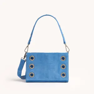 Montana Clutch | Hydrangea Suede/Silver | Sml