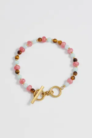 Multi Facet Gemstone Bracelet
