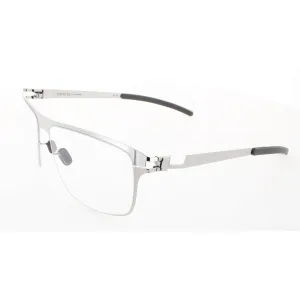 Mykita Unisex Eyeglasses - Shiny Silver Square Frame | NO1-YANNIS-SHINNY-SILVER 051