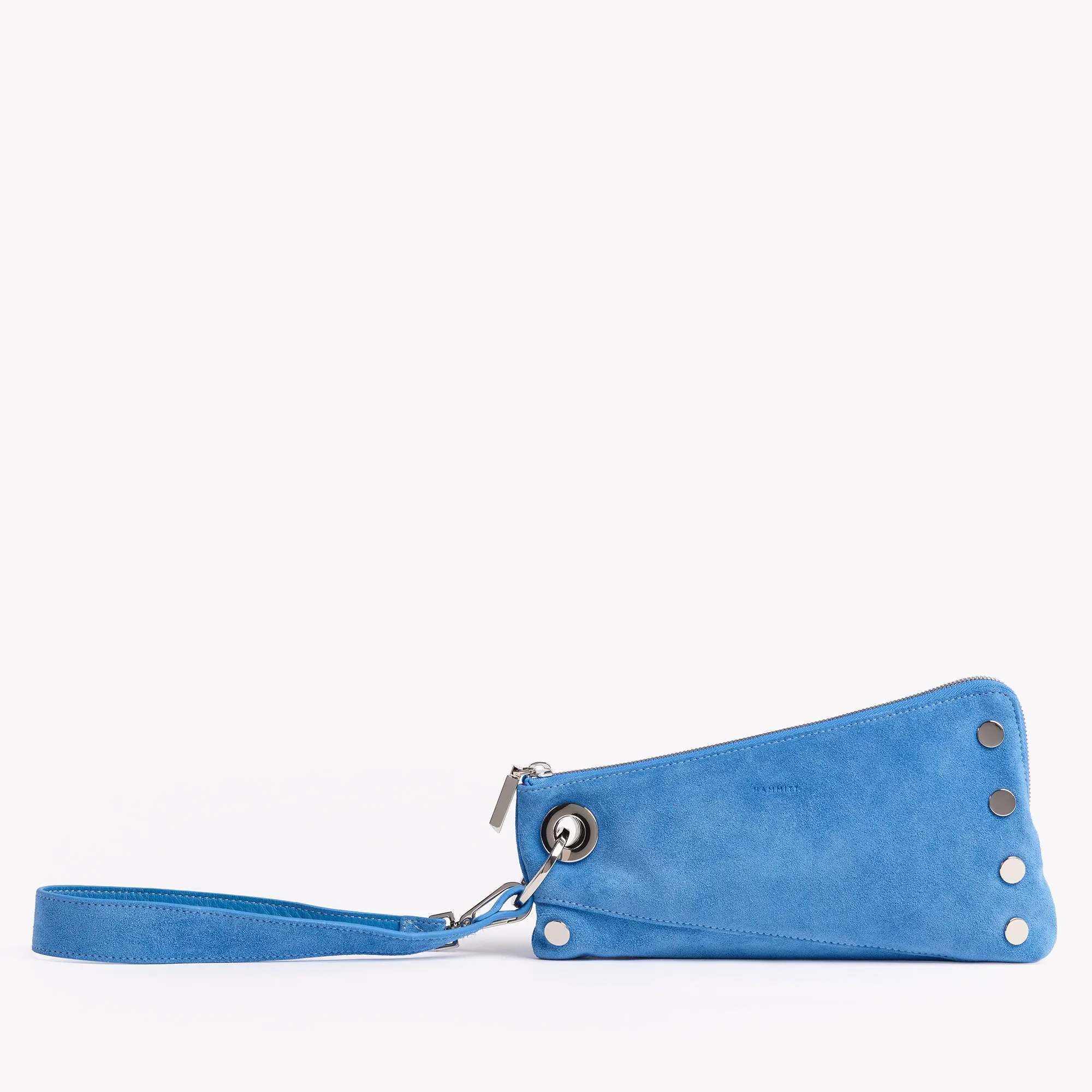 Nash Pochette | Hydrangea Suede/Silver