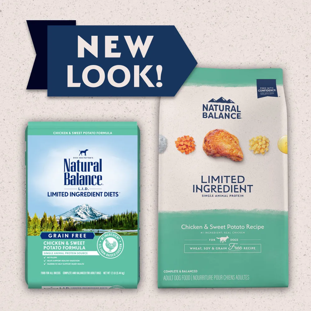 Natural Balance L.I.D. Limited Ingredient Diets Adult Grain Free Sweet Potato & Chicken Dry Dog Food