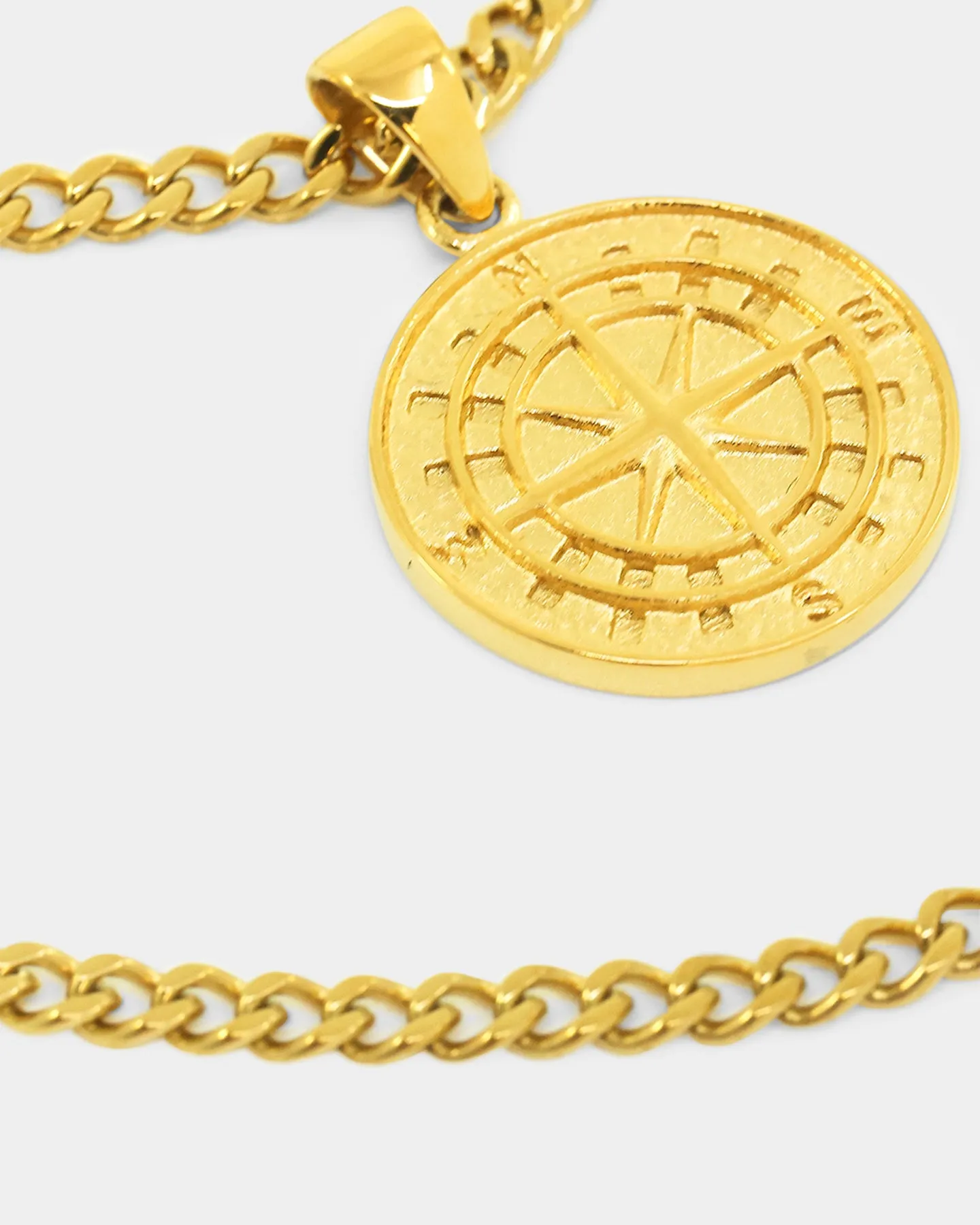 NXS Compass Necklace Set Gold