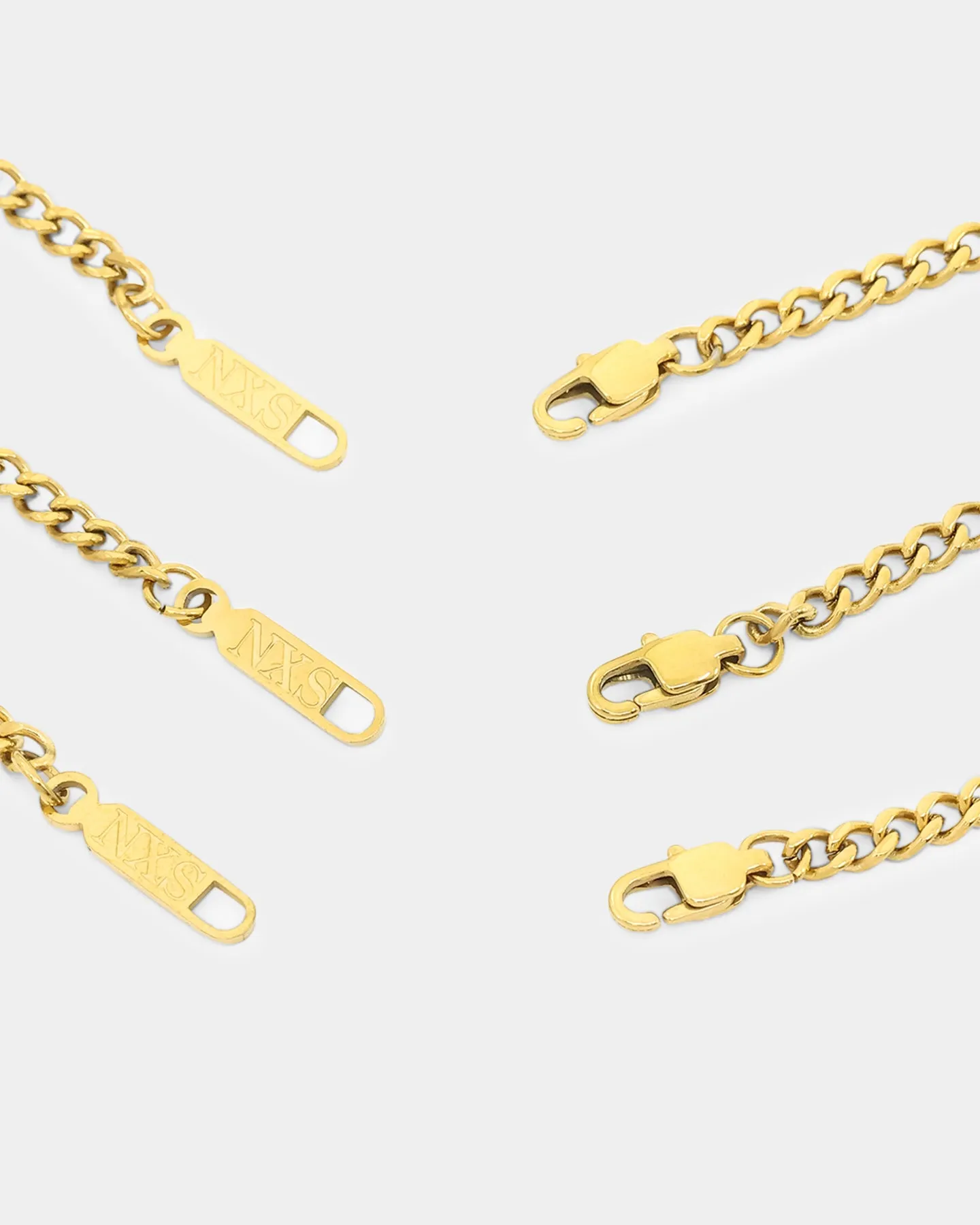 NXS Compass Necklace Set Gold