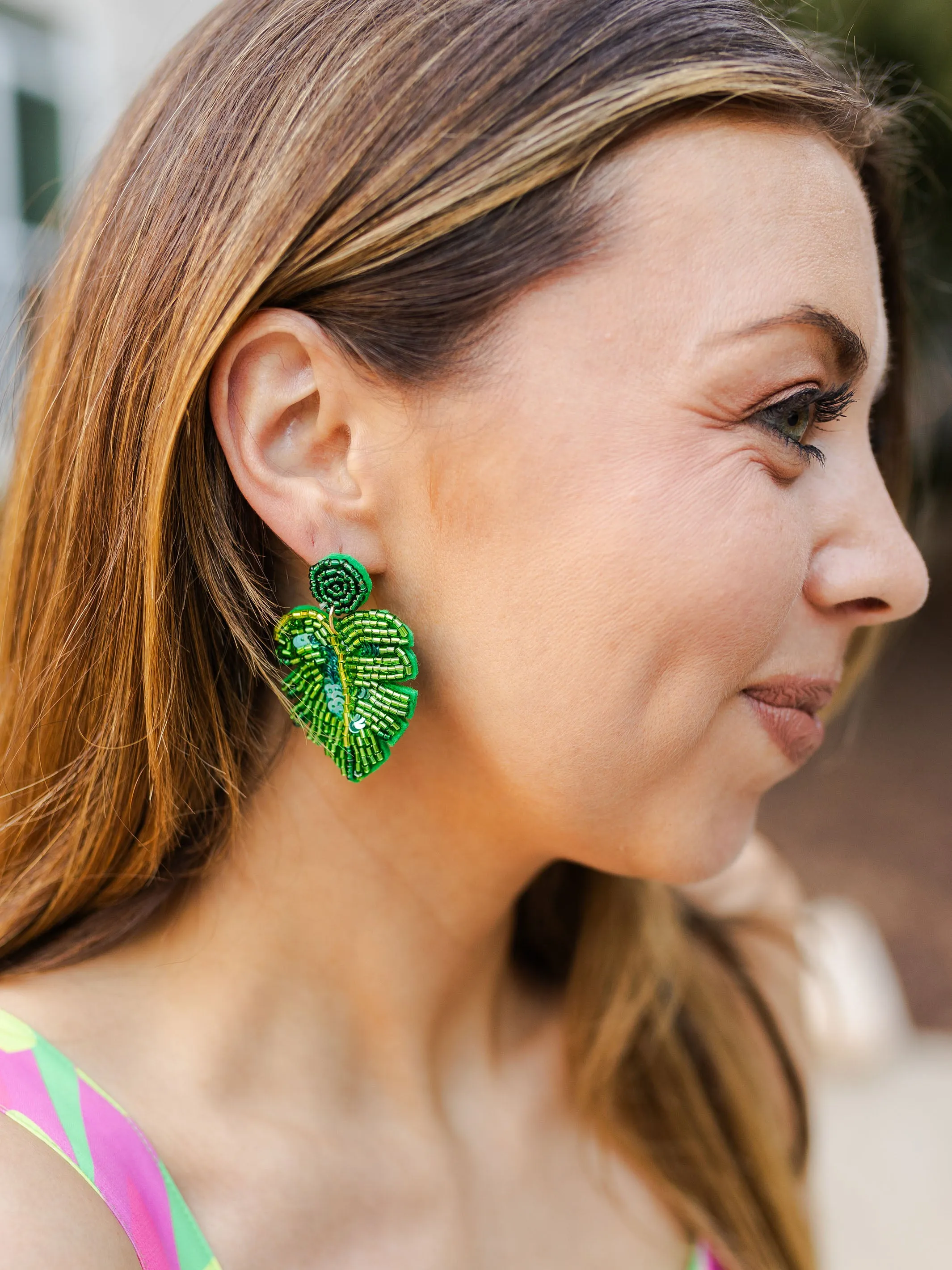 Palm Frond Earrings