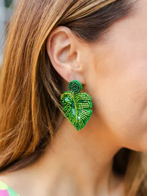 Palm Frond Earrings