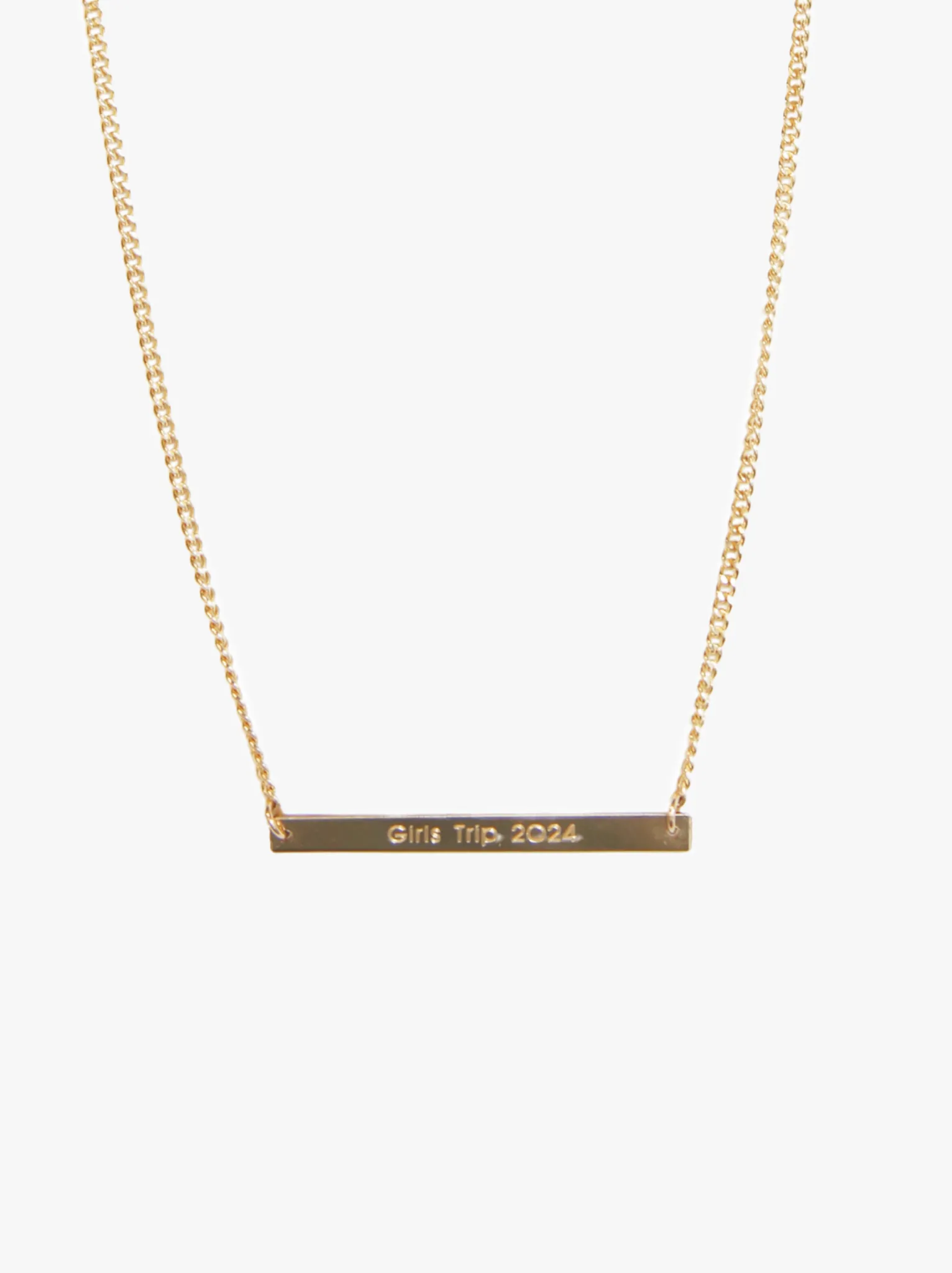 Personalized Curb Chain Necklace