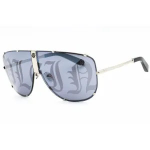 Philipp Plein Men's Sunglasses - Shiny Palladium Metal Full Rim Shield | SPP075M 579L