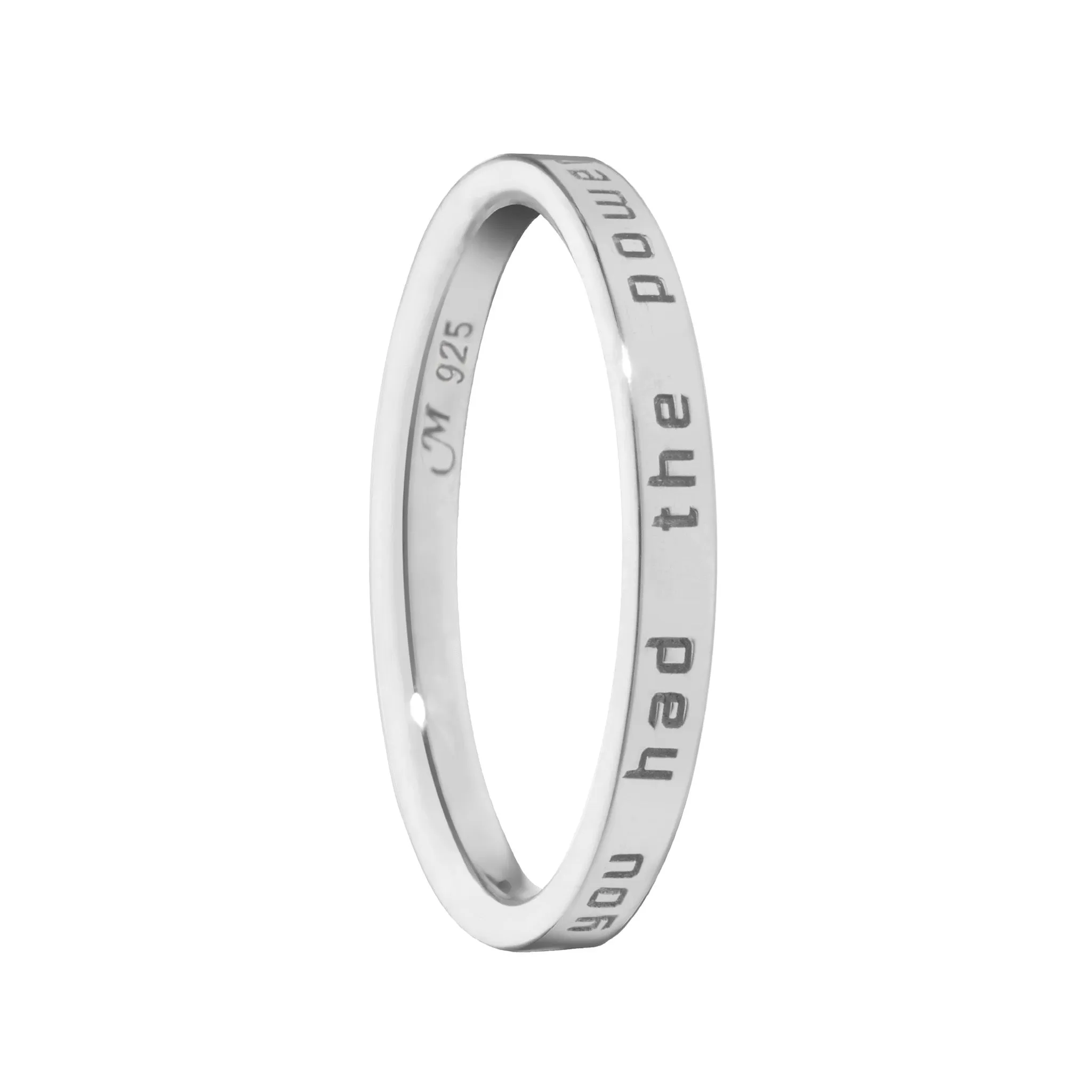"Dorothy" Poesy Sterling Silver Stackable Ring