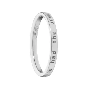 "Dorothy" Poesy Sterling Silver Stackable Ring