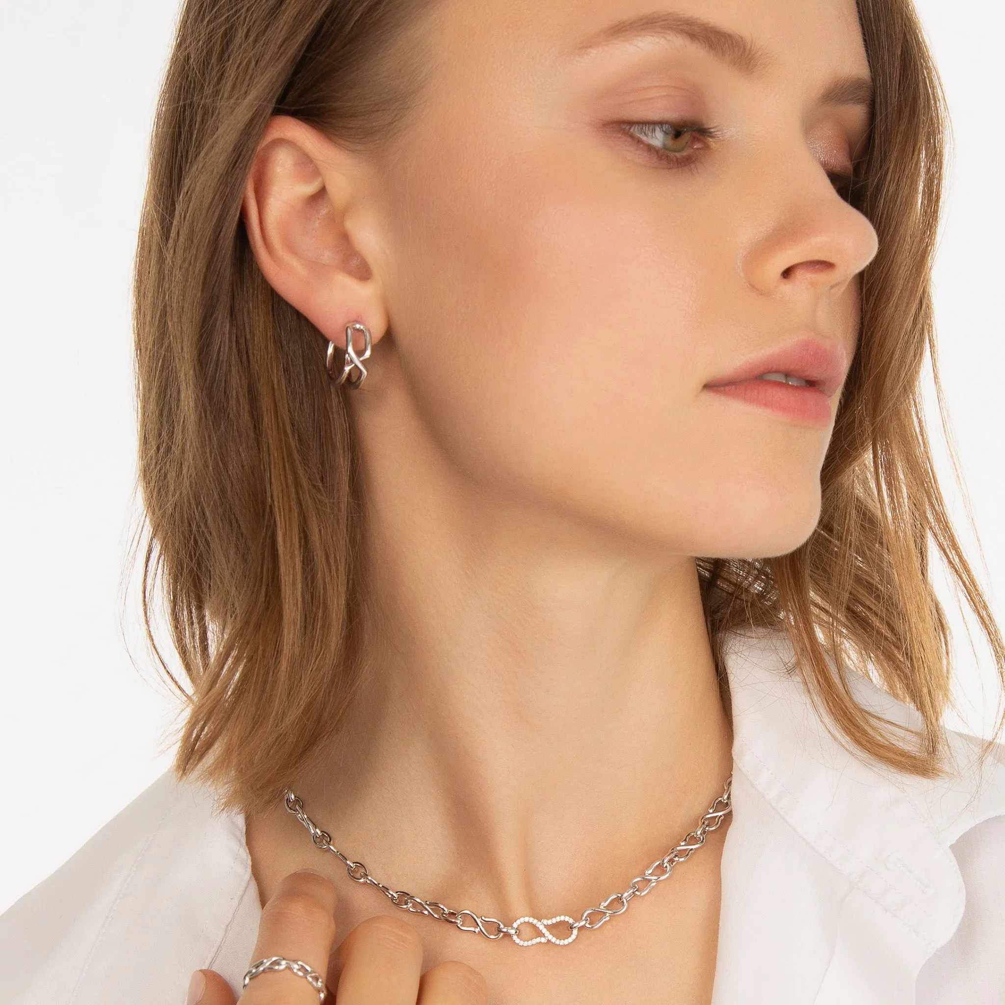 "The Symbol" Large Infinity Hoop Earrings