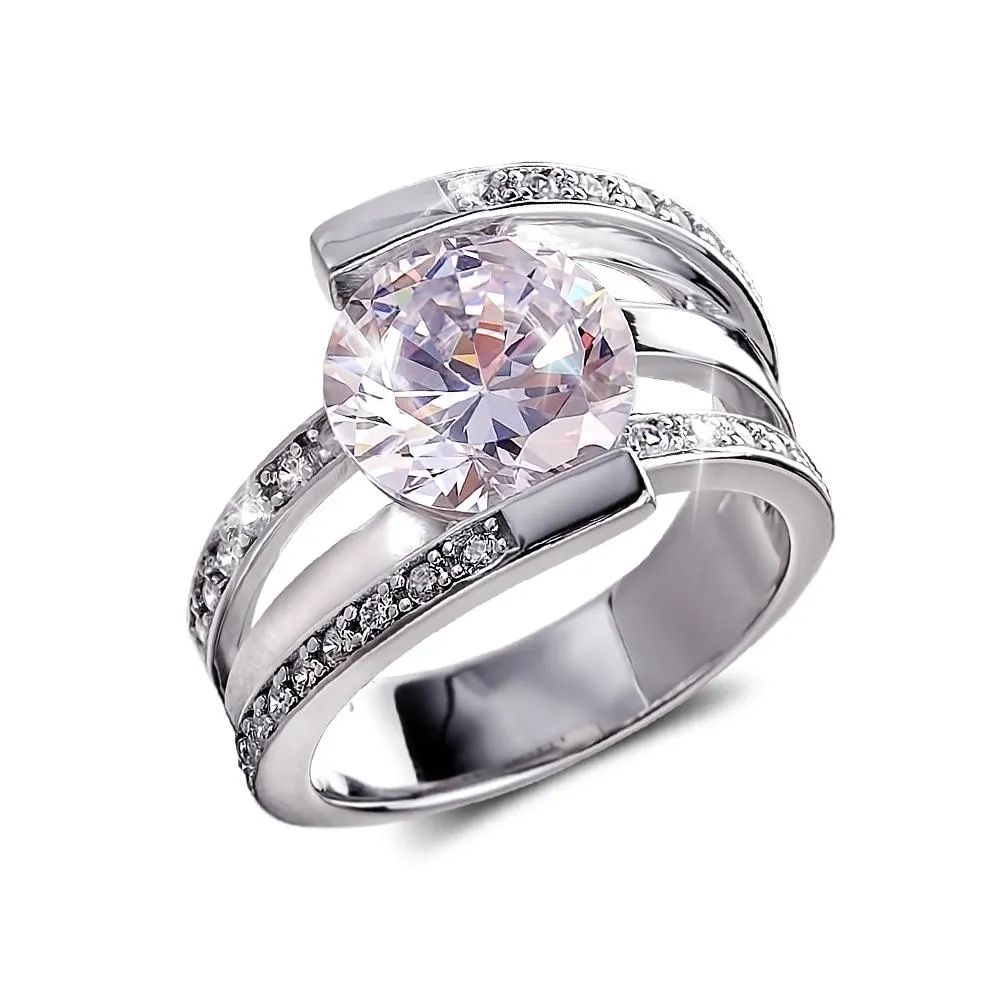 Rodela Rhodium Ring