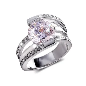 Rodela Rhodium Ring