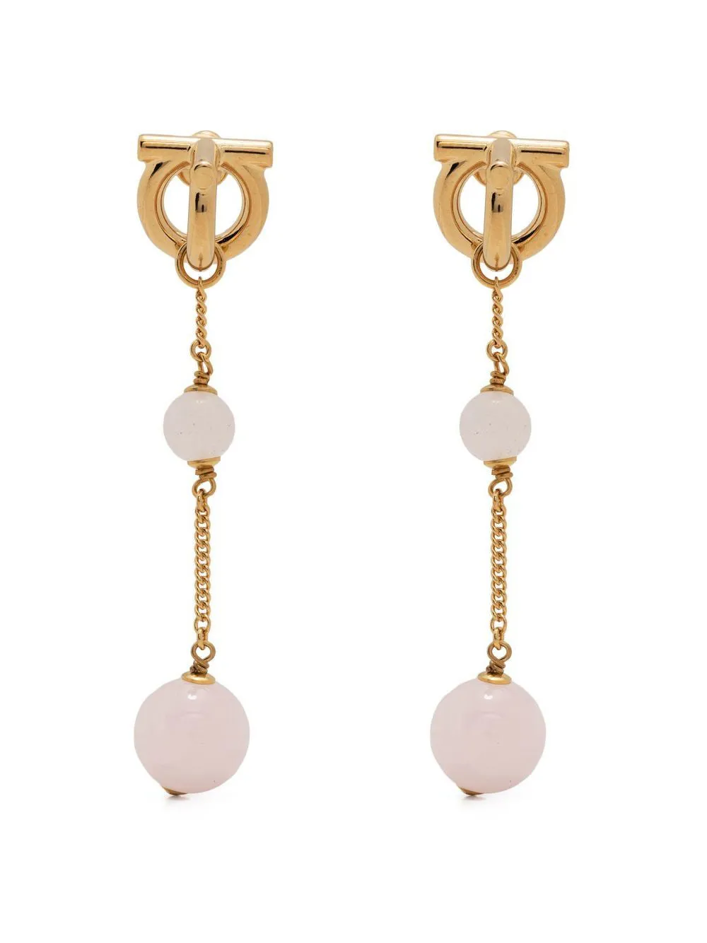 Salvatore Ferragamo Gancini Drop Earrings