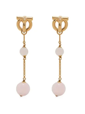 Salvatore Ferragamo Gancini Drop Earrings