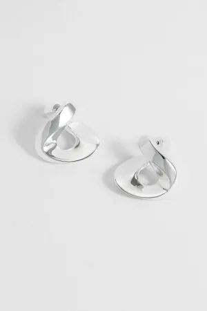 Sculptural Twist Hoop Earrings