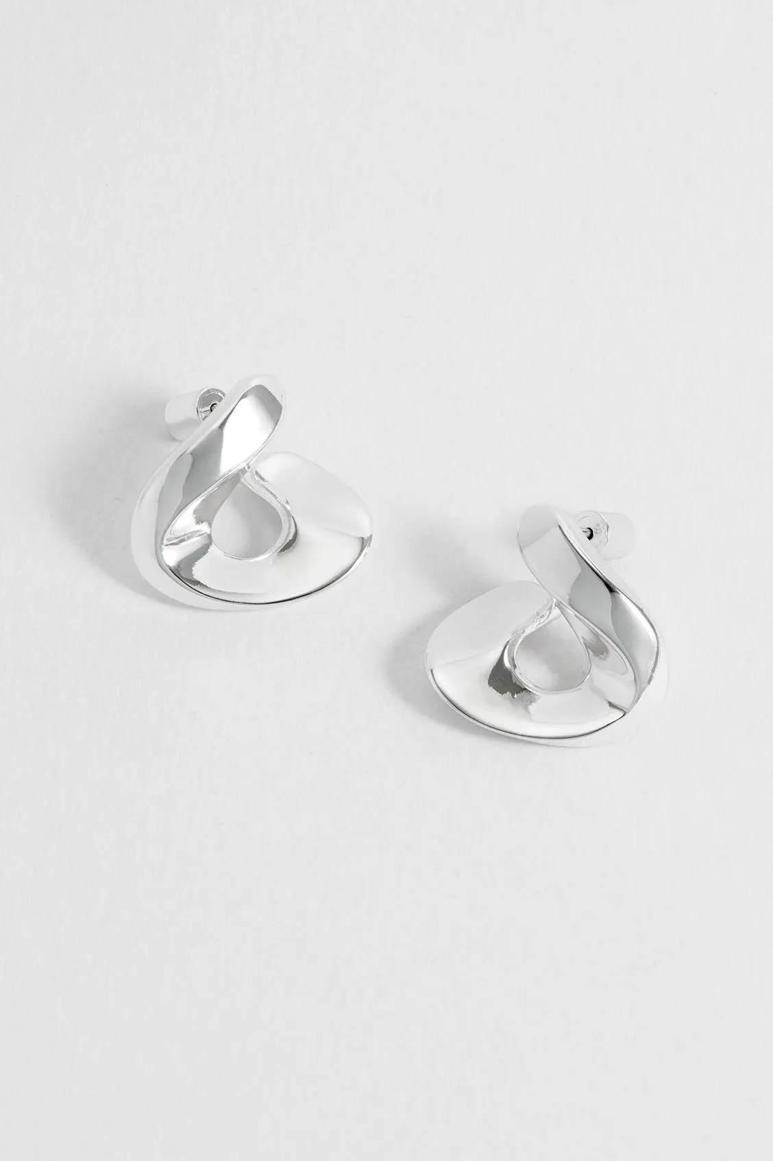 Sculptural Twist Hoop Earrings