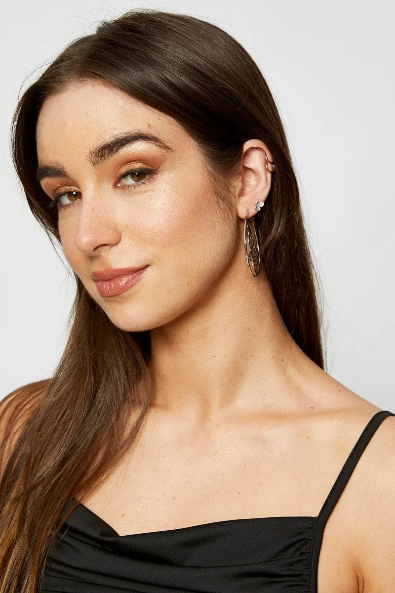 Silver 3 Pack Earrings