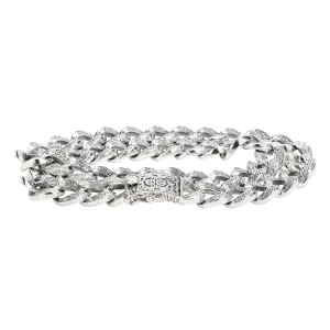 Silver Celtic Knot Curb Link Chain