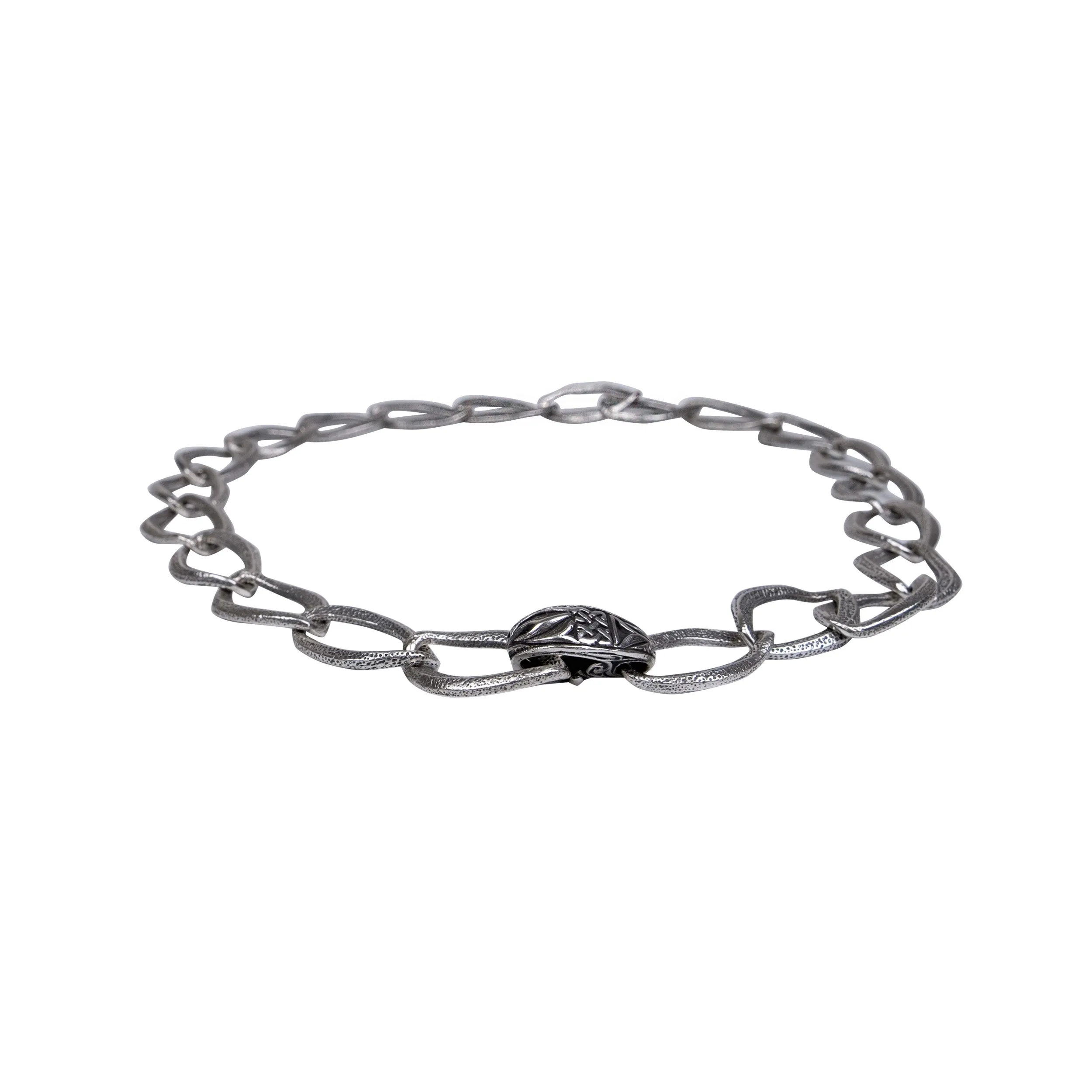 Silver Lozenge Link Chain