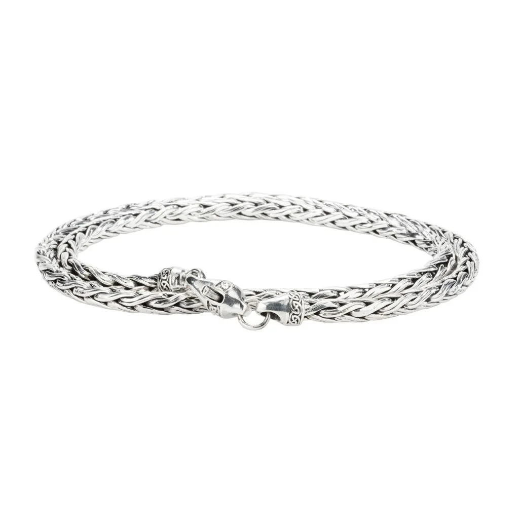 Silver Wheat Link Chain