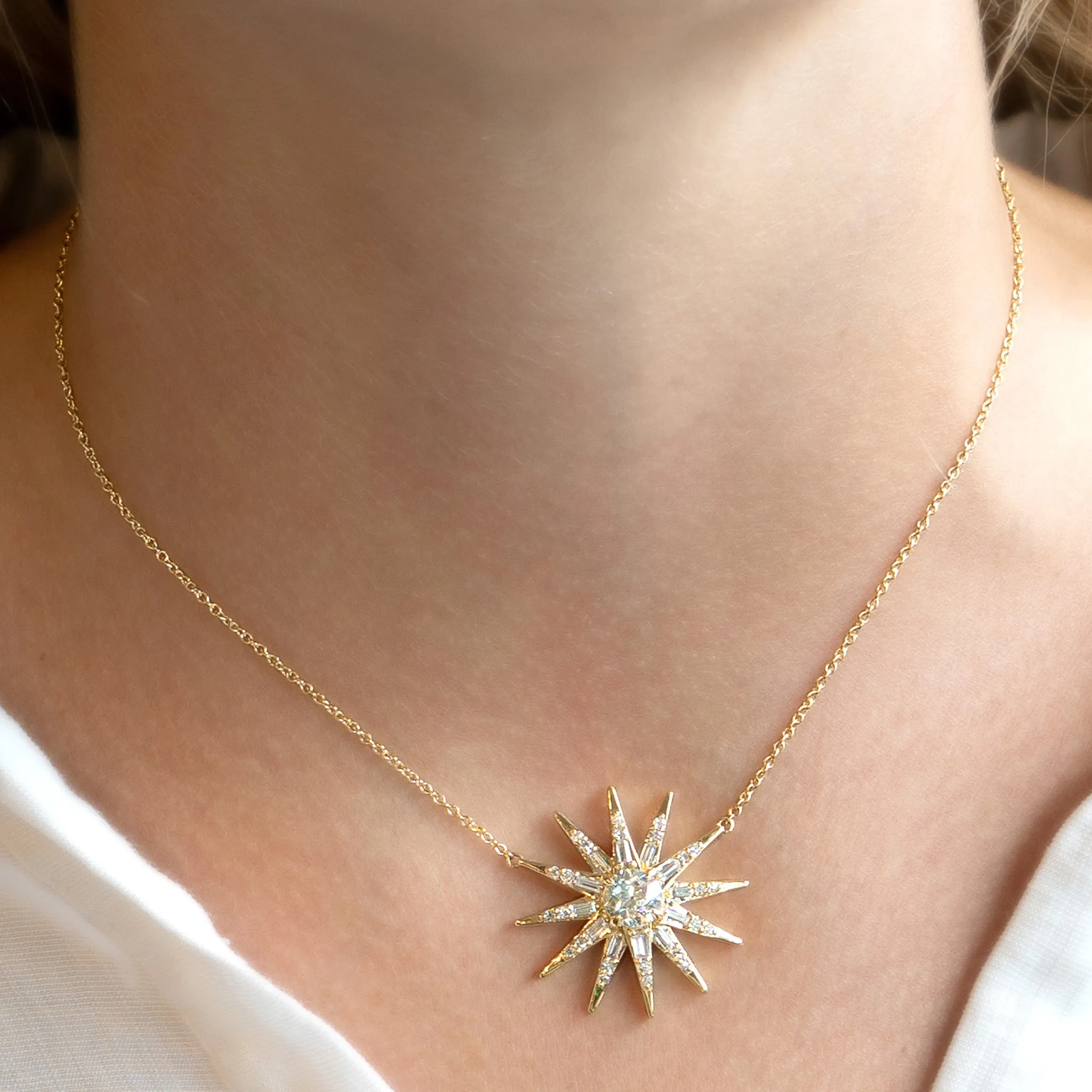 Special Edition Star Necklace with Vintage Diamonds
