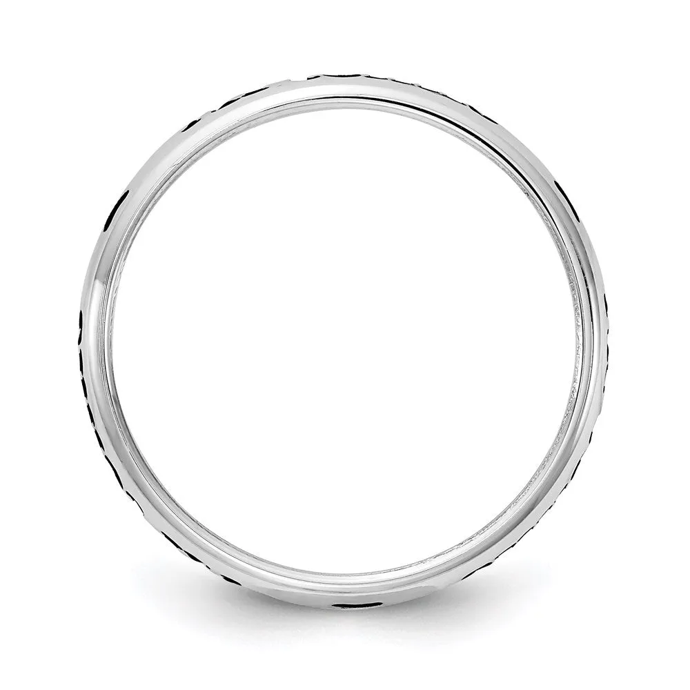 Sterling Silver Stackable Expressions 3mm Half-Round Band | QWH030
