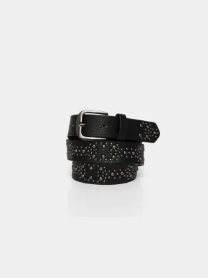 Studded Faux Leather Belt