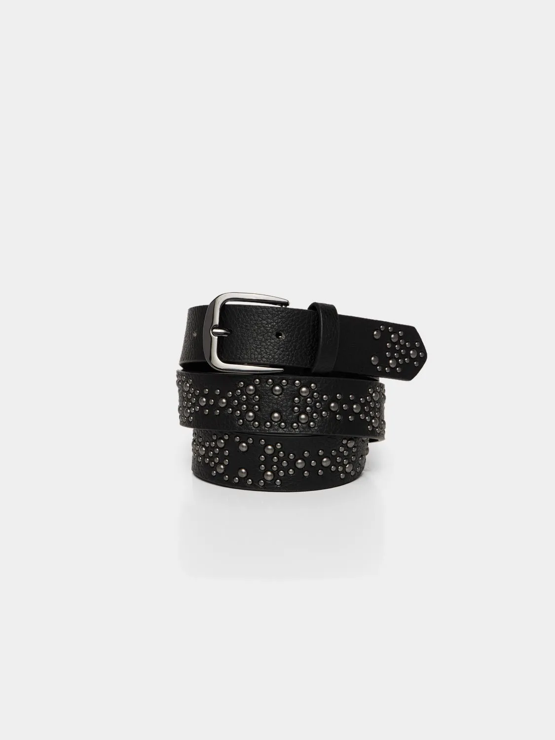 Studded Faux Leather Belt