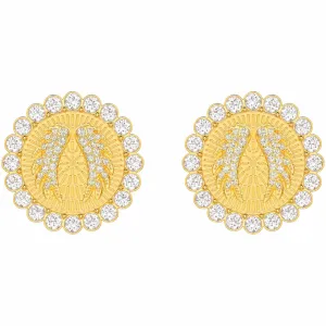 Swarovski Women's Clip Earring - Lucky Goddess White Crystal Gold Plated | 5464120
