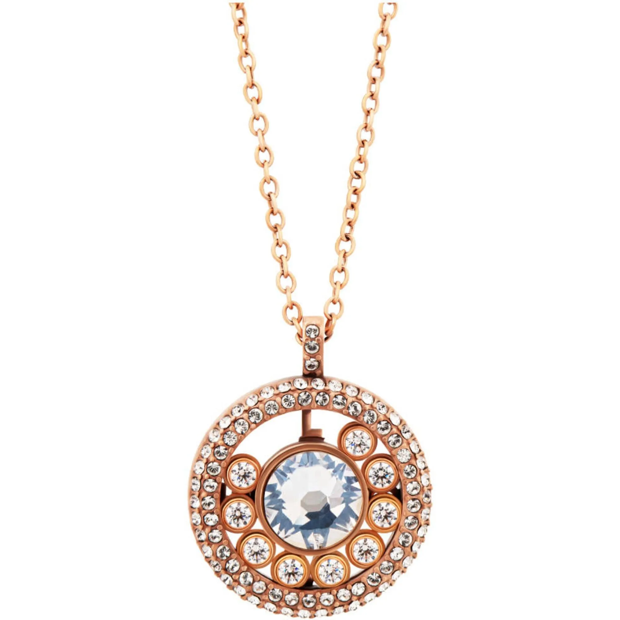 Swarovski Women's Necklace and Bracelet - Admiration Rose Gold Plated Chain | 5491668