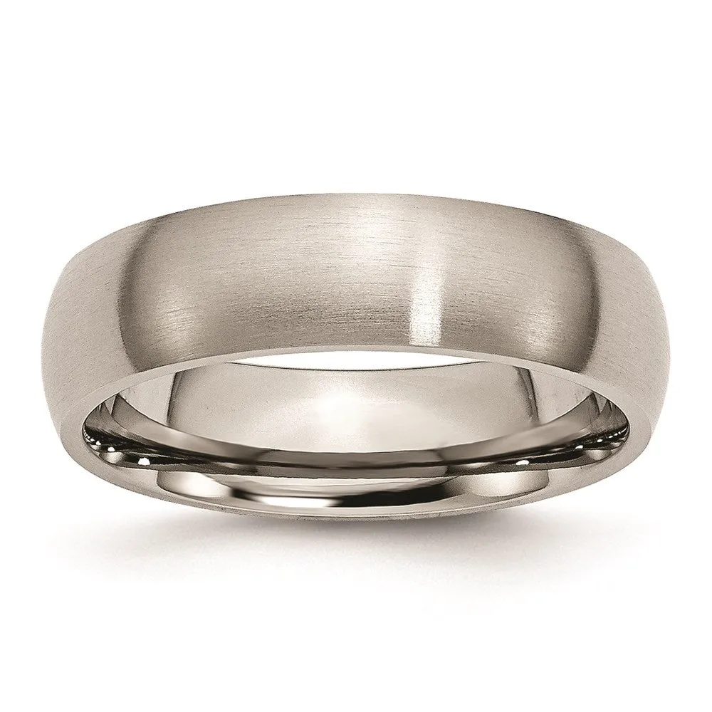 Titanium 6mm Brushed Band | TB25