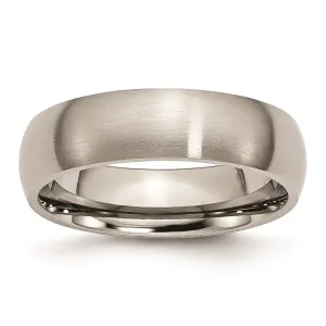 Titanium 6mm Brushed Band | TB25