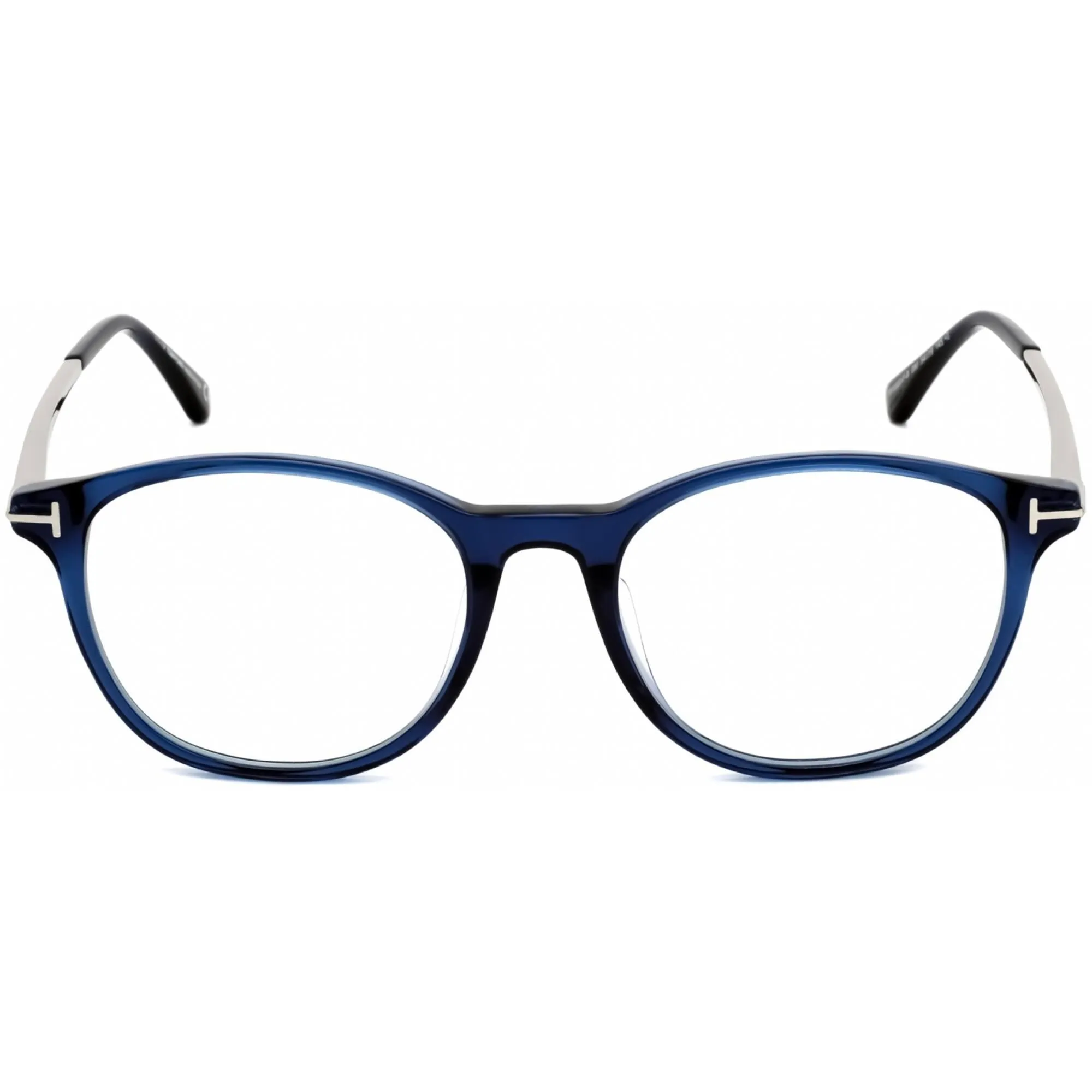 Tom Ford Women's Eyeglasses - Full Rim Shiny Transparent Blue Frame | FT5553-F-B 090