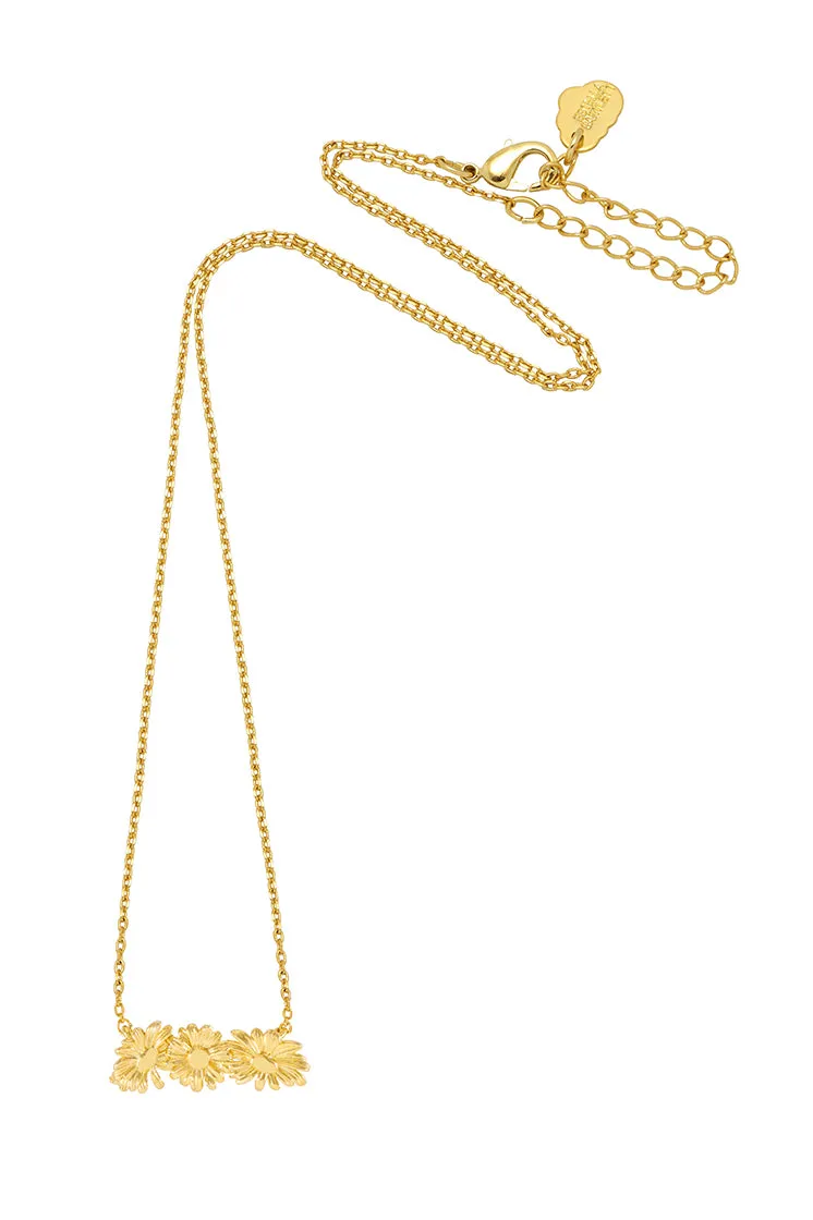 Trio Daisy Necklace