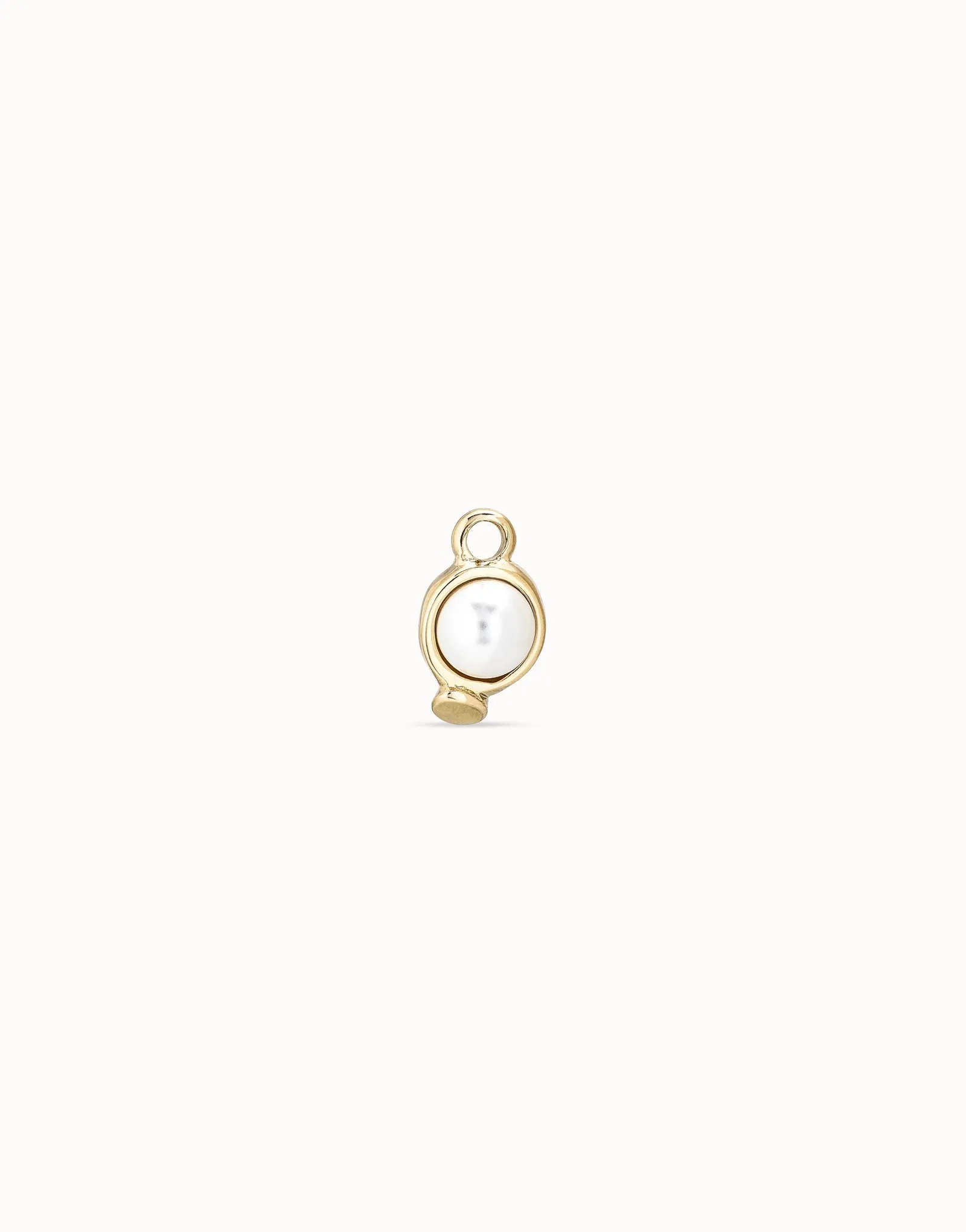 UNOde50 Pearl Earring Charm - Gold