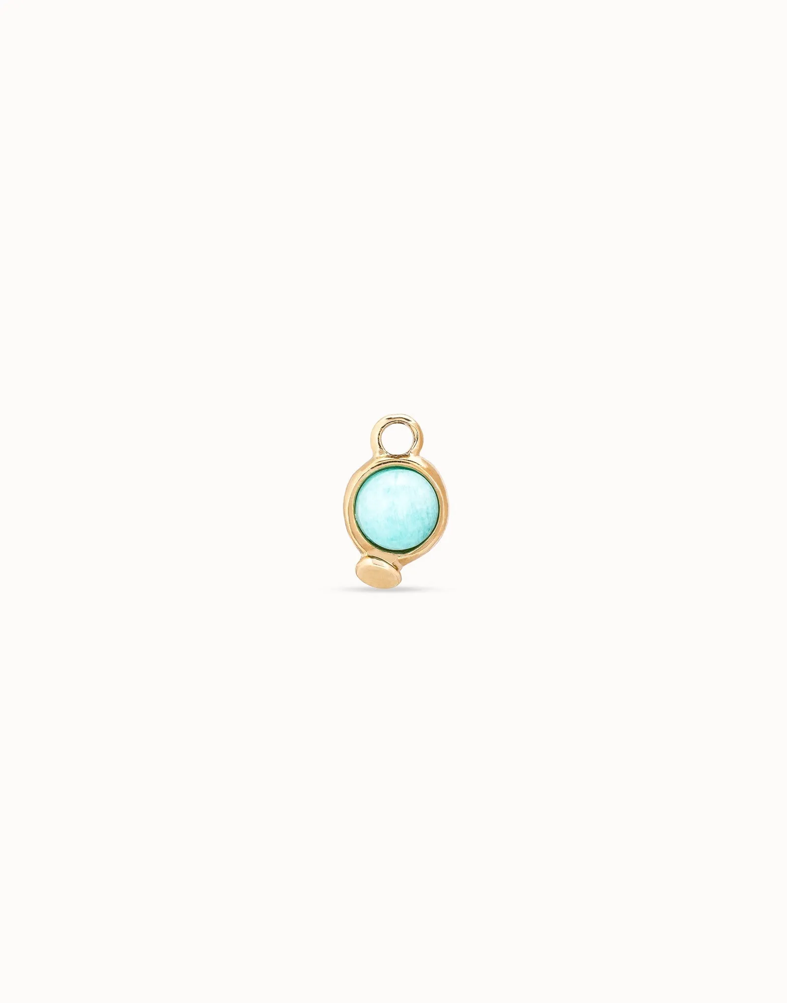 UNOde50 Turquoise Earring Charm - Gold