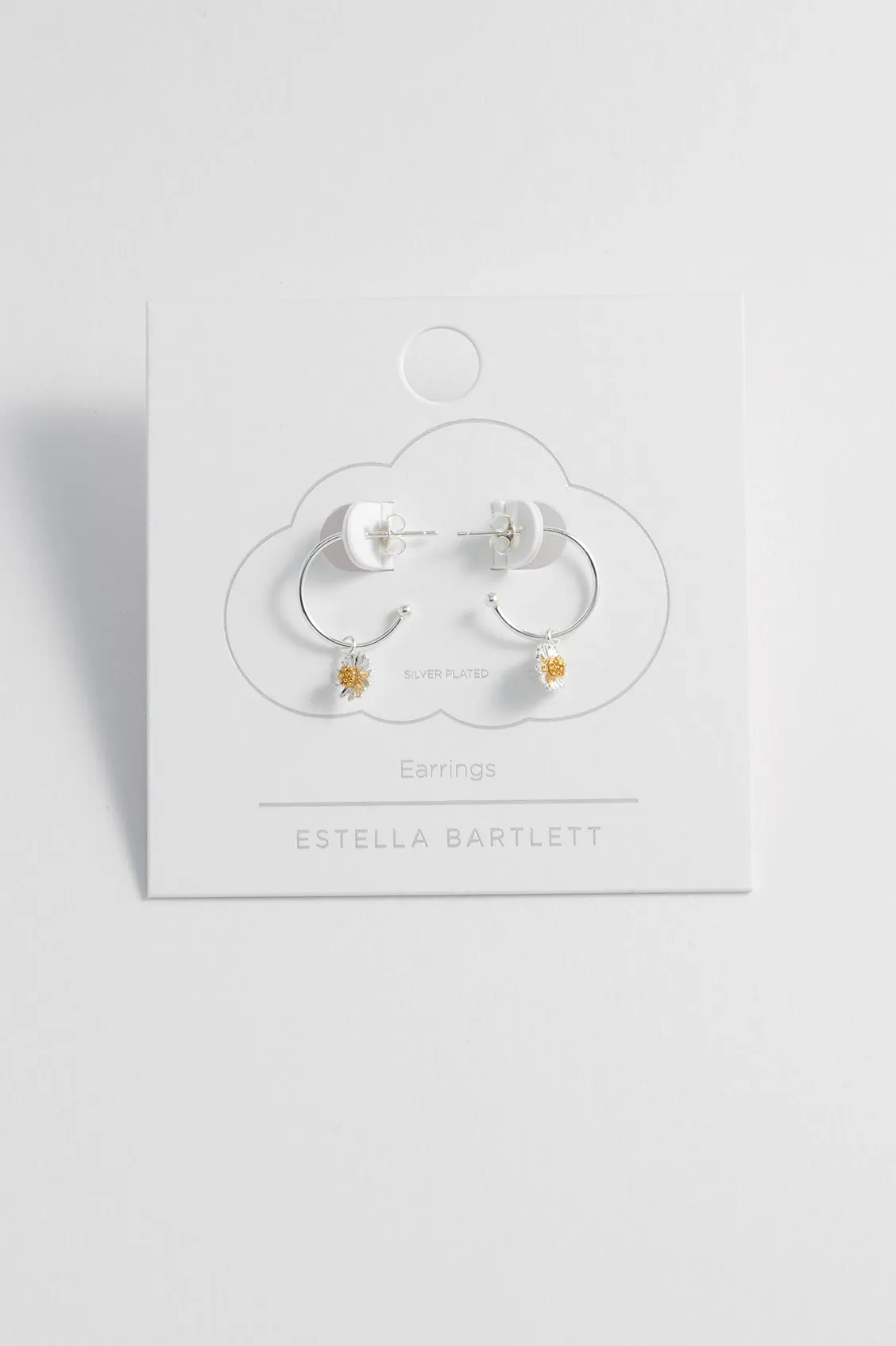 Wildflower Drop Hoop Earrings