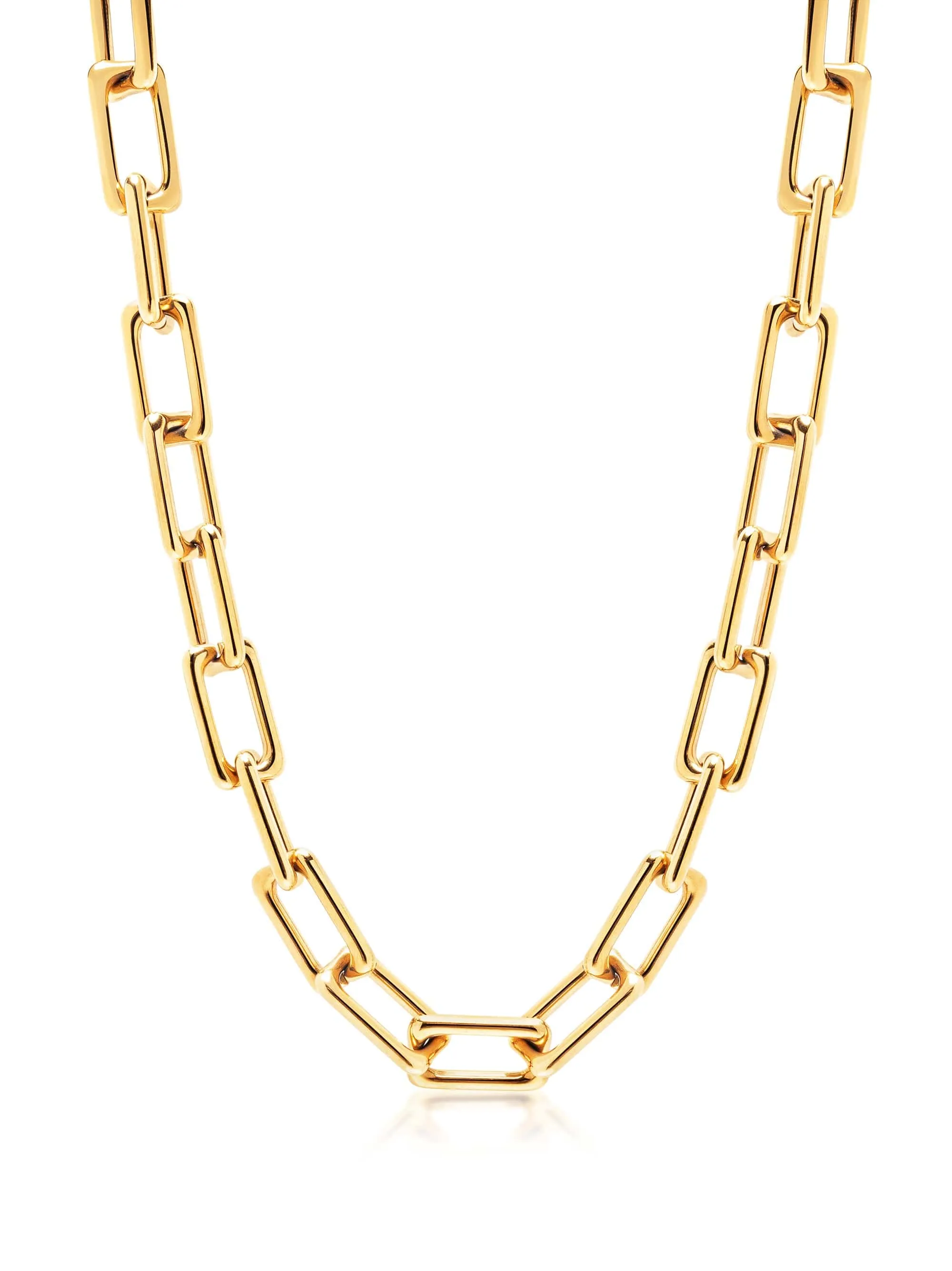 Women's Gold Paperclip Chain