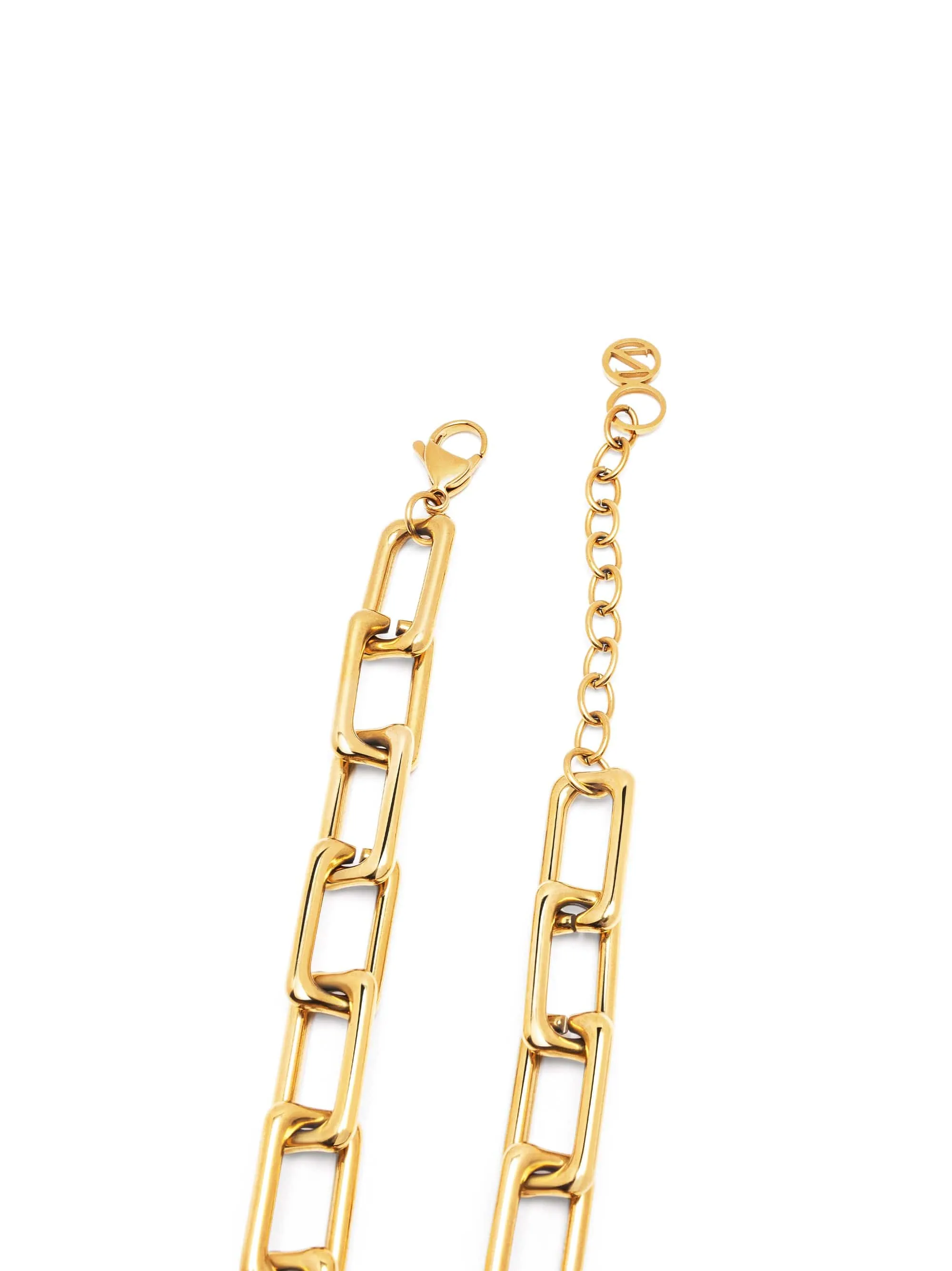Women's Gold Paperclip Chain