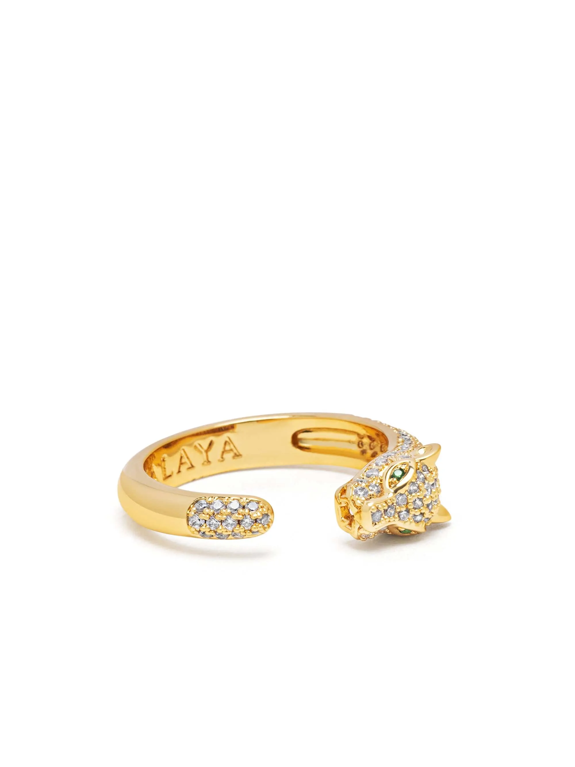 Women's Panther Wrap Ring in Gold
