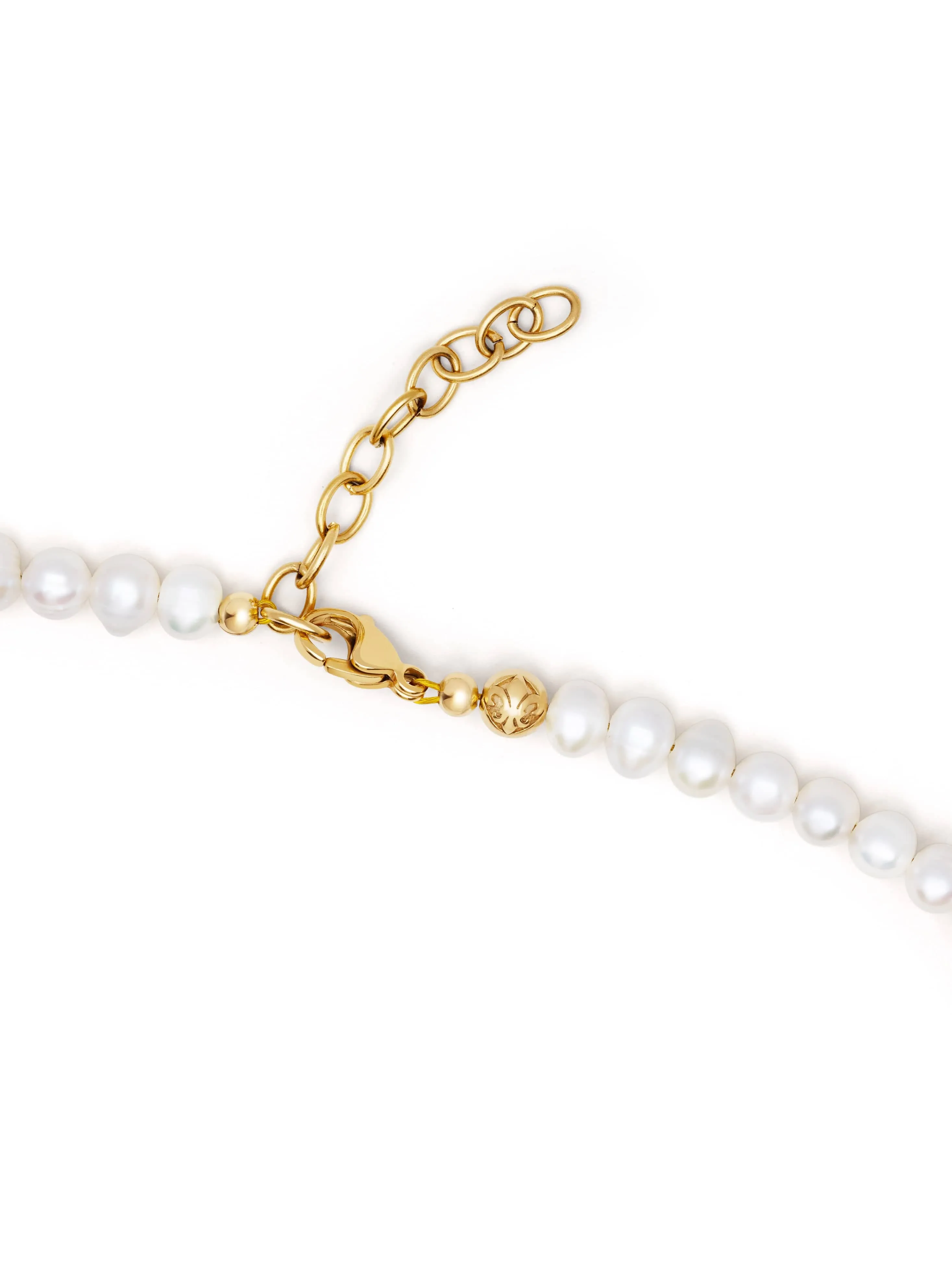 Women's Pearl Necklace with Candy Pendants